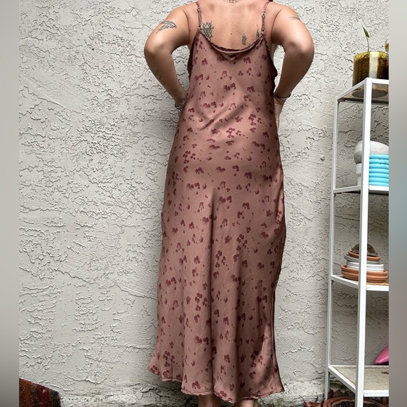 Dress Forum Brown Silky Maxi Dress - Picture 7 of 10